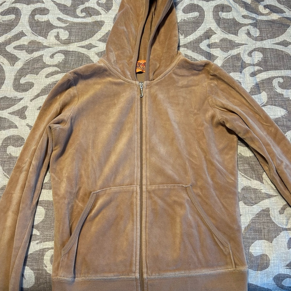 Juicy Couture Tan Hoodie Jacket